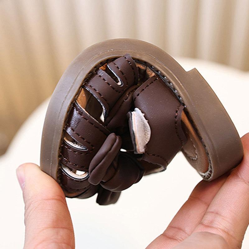 Spring/Summer Closed-Toe Sandals for Baby Girls, Infant Walking Shoes, Elegant Princess Shoes for 0-1-2 Years Old.