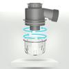Convenient Kitchen Sink Drain Set With Flexible Pipe and Clear Backflow Preventer for High Performances Daily Use