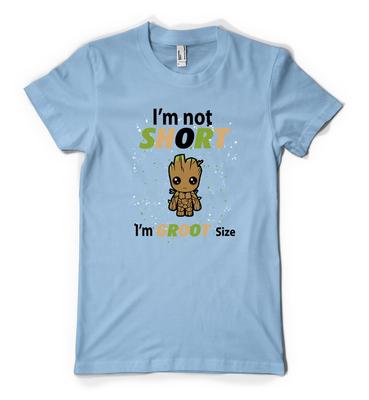 Ich bin nicht klein, ich habe Groot-Größe Personalisiertes Unisex-Erwachsenen- und Kinder-T-Shirt