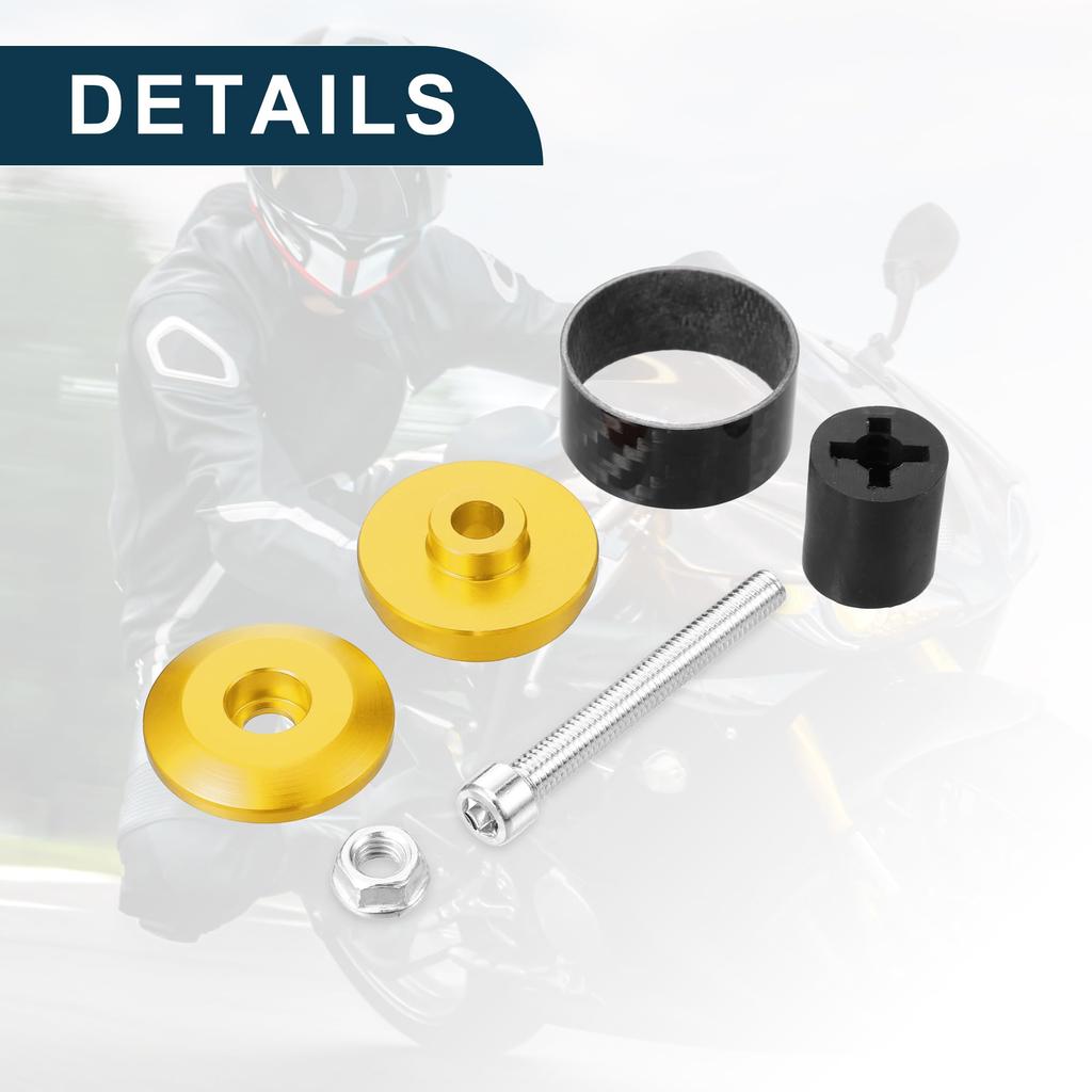 TUCKBOLD Motorcycle Handlebar End Plugs Aluminum Alloy 7/8" 22mm Stylish | Front Handlebar Grip
