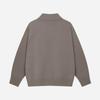 AMI Spring and Autumn New Love Jacquard Wool Ami De Coeur Polo Collar Hoodie Sweater