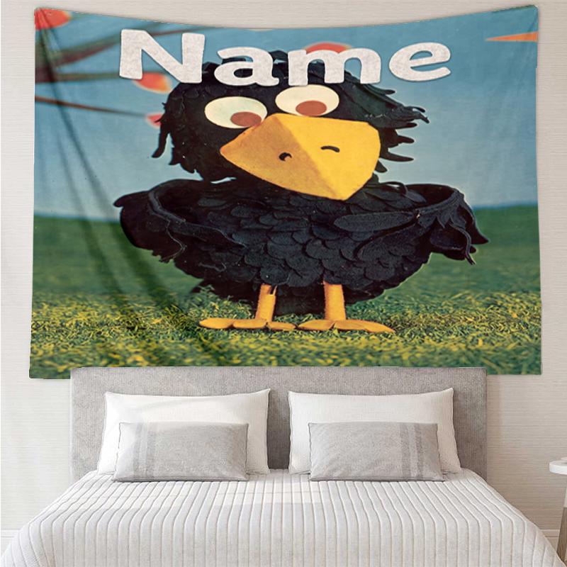 Custom Name de fabeltjeskrant Print Tapestry, Backdrop, Easy Setup, Ideal for Bedroom, Office & Living Room, with Aesthetic Wall Hanging Decor.