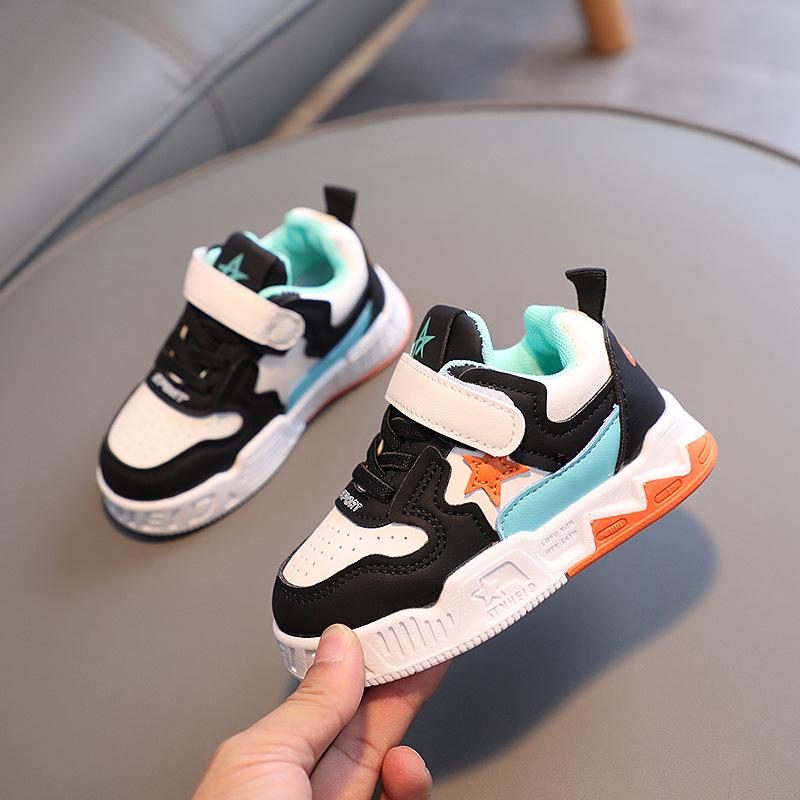 2026 Spring Soft Sole Non-Slip Leather Sneakers for Boys and Girls, Baby Casual Sports Shoes
