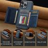 Compatible with iPhone 17 Pro magnetic card holder, 16 Plus protective case, 15 Max Apple two-in-one detachable phone case