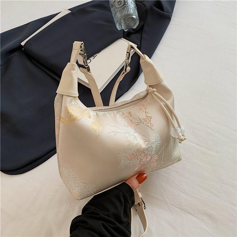 Stylish New Chinese Design Versatile Shoulder Handbag For Women With Elegant Embroidery