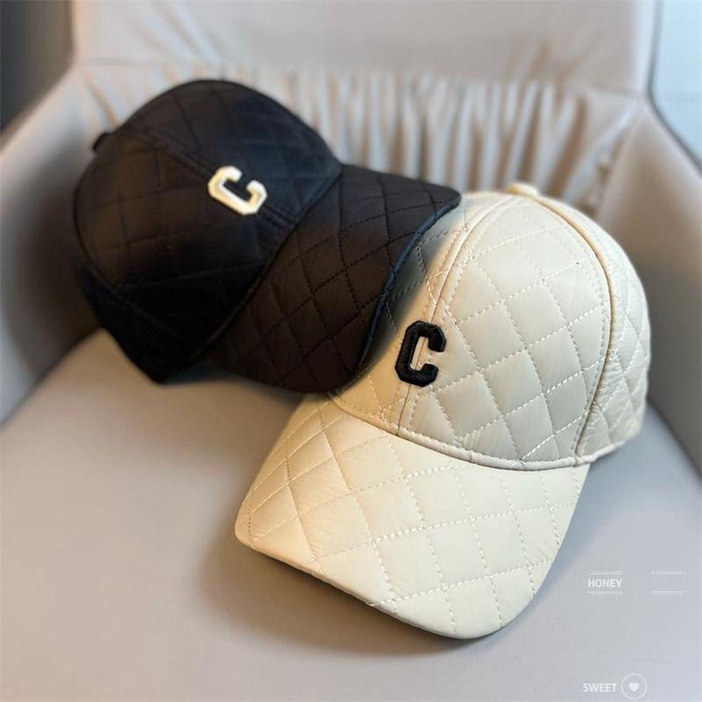 

Бейсболки Кепка с козырьком Кепка для гольфа Зимняя бейсболка с буквой C Бейсболка для девочек Кепки в корейском стиле