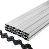 Spring Wire and Lock Channel, 6.56ft Spring Lock & U-Channel Bundle for Greenhouse