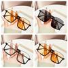 Vintage Inspired Square Frame Fashion Glasses Unisex Composite Material  Decorative Eyewear for Men and Women