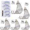 25pcs Fishing Hook Fishing Crank Barbed Lead Offset Lure Hooks Soft Bait Pin Tackle Accessories Set