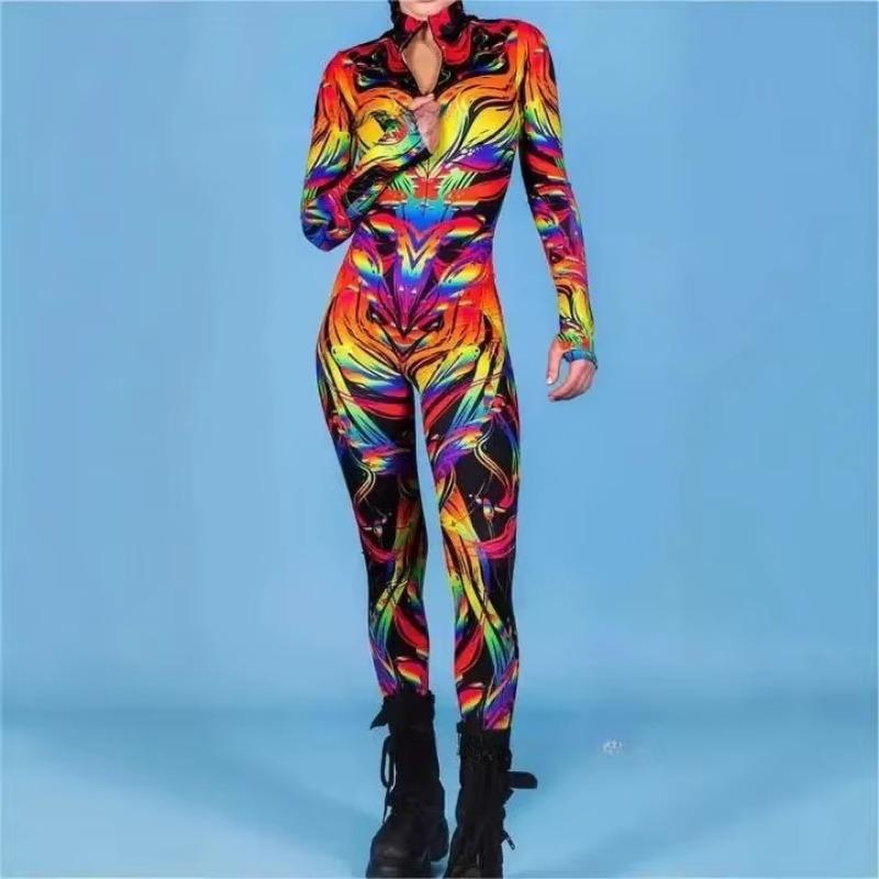 

3D цифровий друк сценічних костюмів для дорослих Хелловін події карнавал тематична вечірка косплей костюм гральний костюм комбінезон Adult XXL