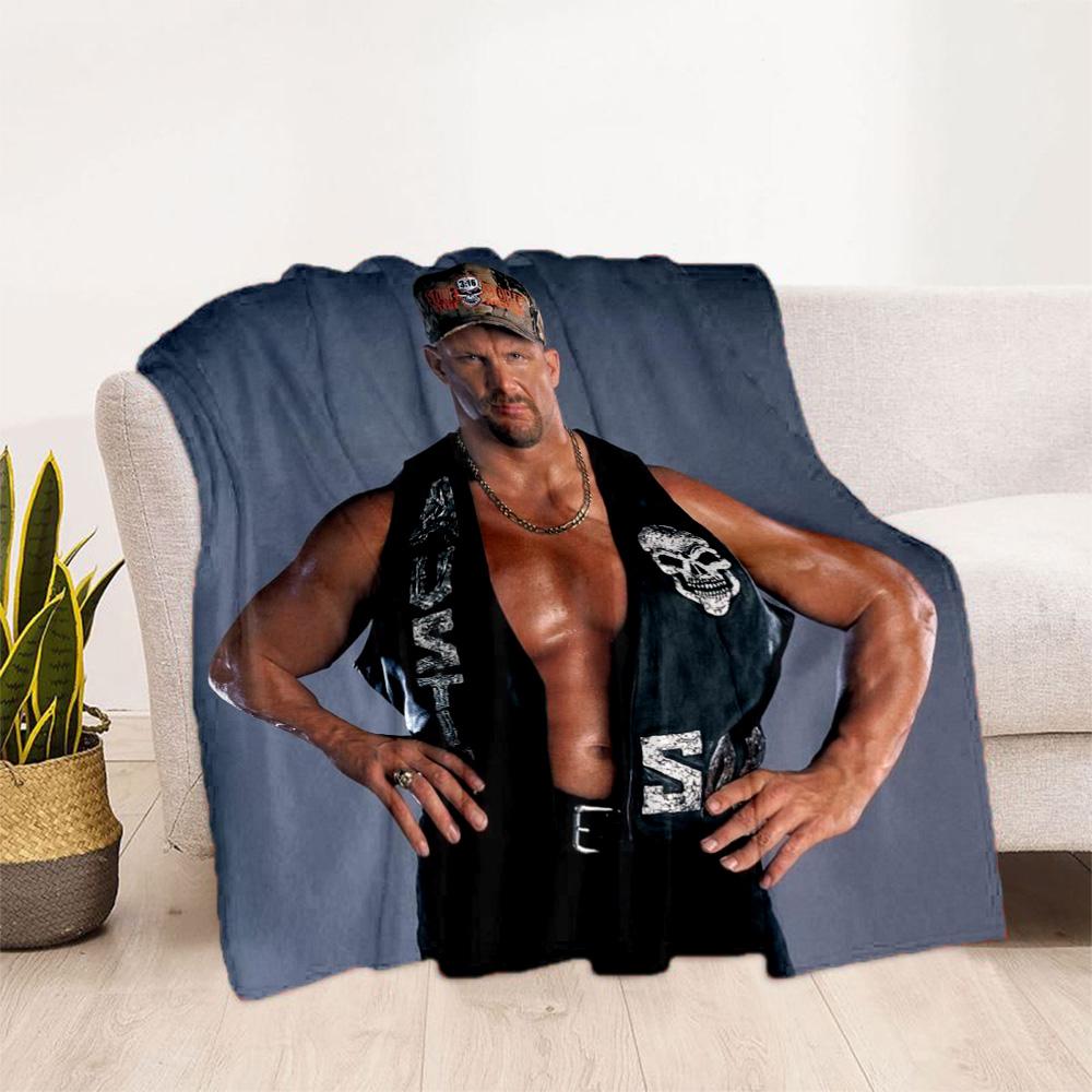 Stone Cold Steve Austin2 Blankets are suitable for living rooms,making them an ideal choice for outdoor travel and gifts.