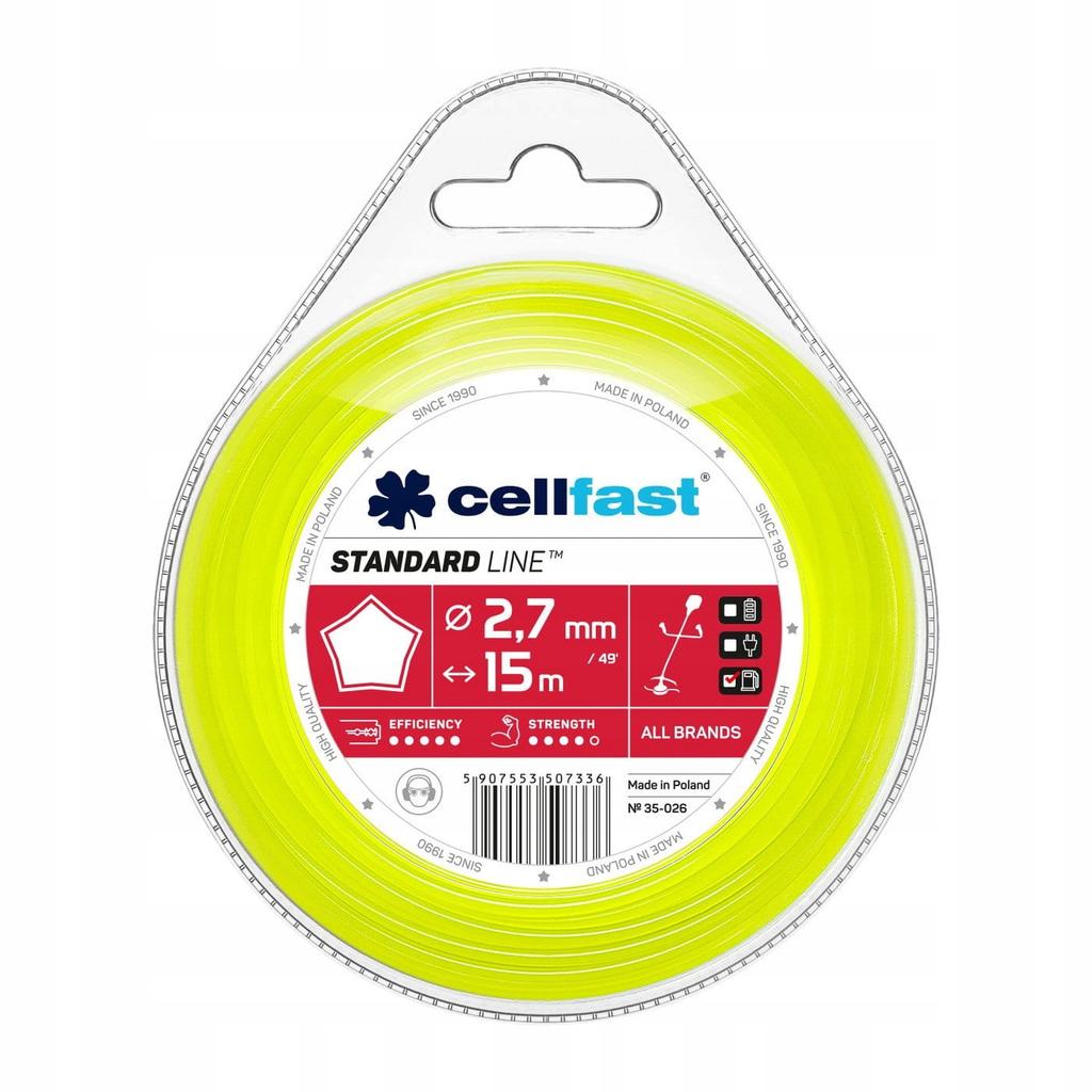 Star-Shaped Trimmer Line 2.7mm 15m