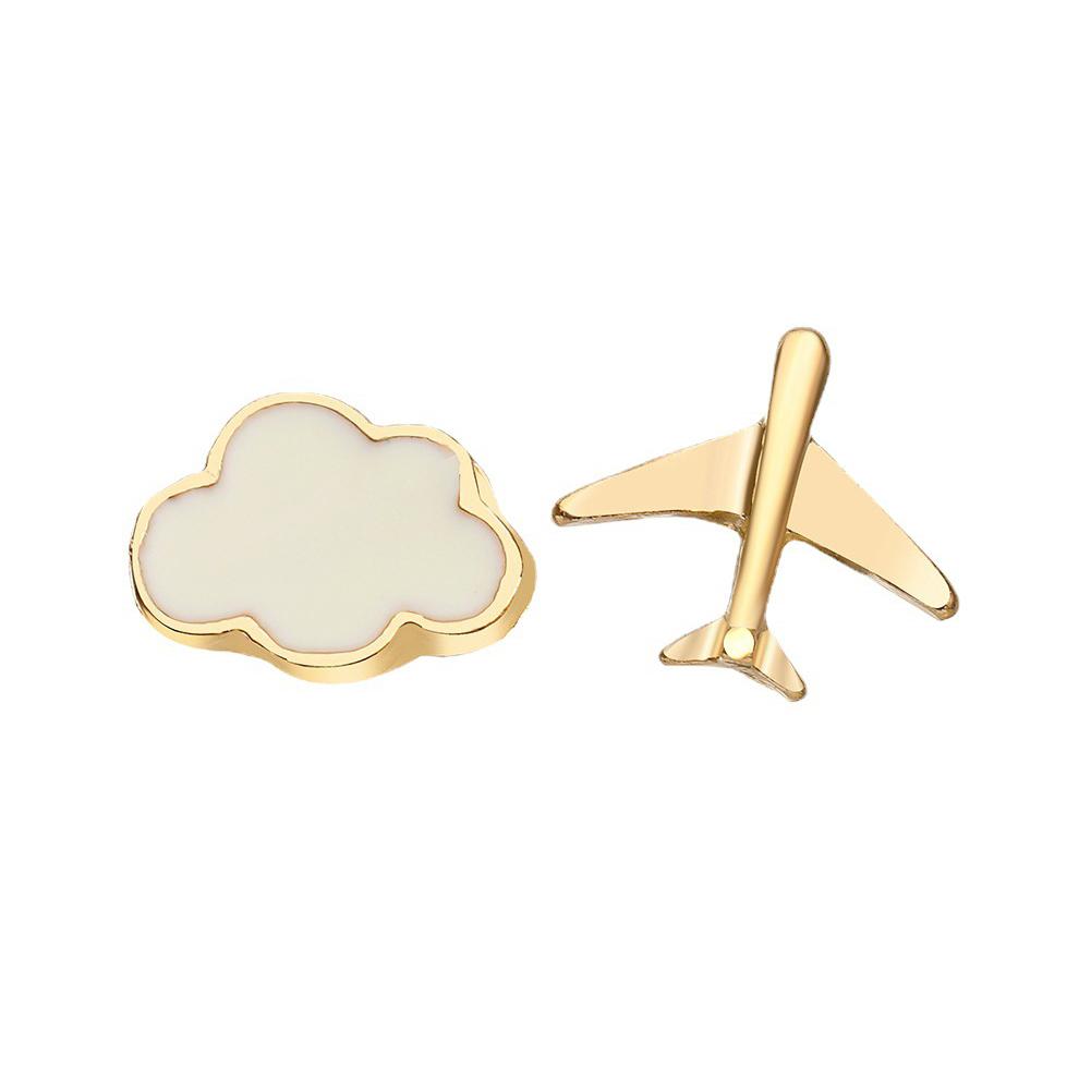 

Маленькие серьги-подвески в виде облака, милые серьги, простые асимметричные забавные осенние серьги для девушек и женщин, модные серьги-пусеты, ювелирные изделия