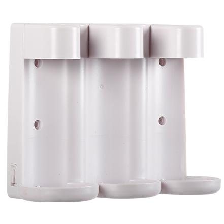 High Quality Manual Liquid Hand Soap Dispenser Wall Mounted 300ml ABS Plastic No Leak European Modern Design белый