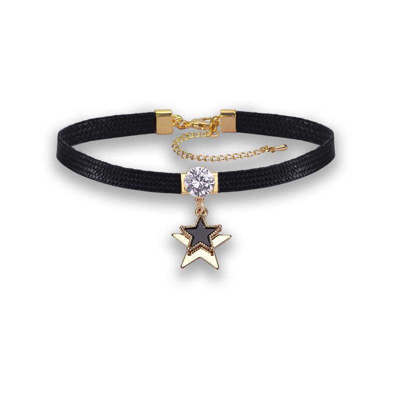 Korean Black Choker Necklace for Women - Fresh Clavicle Chain, Short Neckband Jewelry