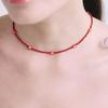 NUOY Petite Red Flower Necklace