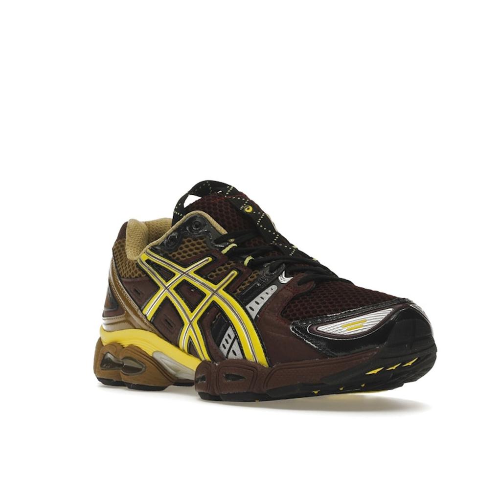 Kiko Kostadinov X ASICS UB3-S Gel Nimbus 9 Rum Raisin Unisex Sneakers Red Green-Sheen 1201A442-600