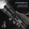 1PC Strong Light Flashlight Zoom Rechargeable Flashlight High Brightness Intelligent Built-in Large Lithium Battery Durable