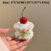 Plush Cherry Hairpin Cupcake Shape Mini Top Hat Cute Party Headdress  Gift