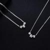 Banyan Tree S925 Silver Women's Multi-layer Snake Chain Necklace with Brushed Ball Heavy Industry Design