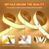 1600Leds/M Super Brighter DC 12V 24V COB Strip 3000K 4000K 6000K IP21 Not Waterproof Home Decor Flexible Ribbon Rope LED Light