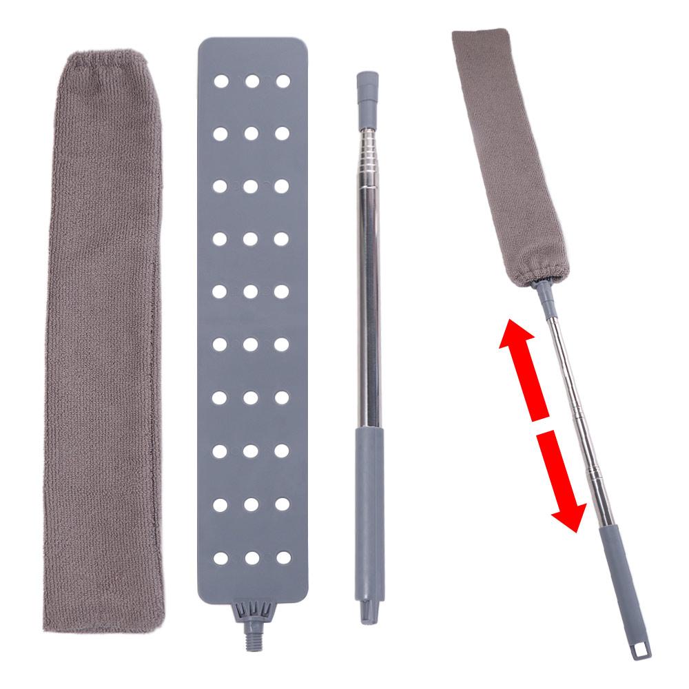 Adjustable Bedside Dust Cleaner Microfiber Head Window Duster Scrubber  Bedroom Floor