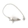 Spiral Bead Cage Necklace 6.9in Chain Electroplated Alloy Exquisite Luster Cone Necklace for Boys Girls Decoration Type 1