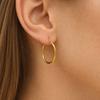 1 Pair Thick Chunky Hoop Earrings for Women, Large Round Circle Hooped Earrings, Hypoallergenic Lightweight Jewelry Gift