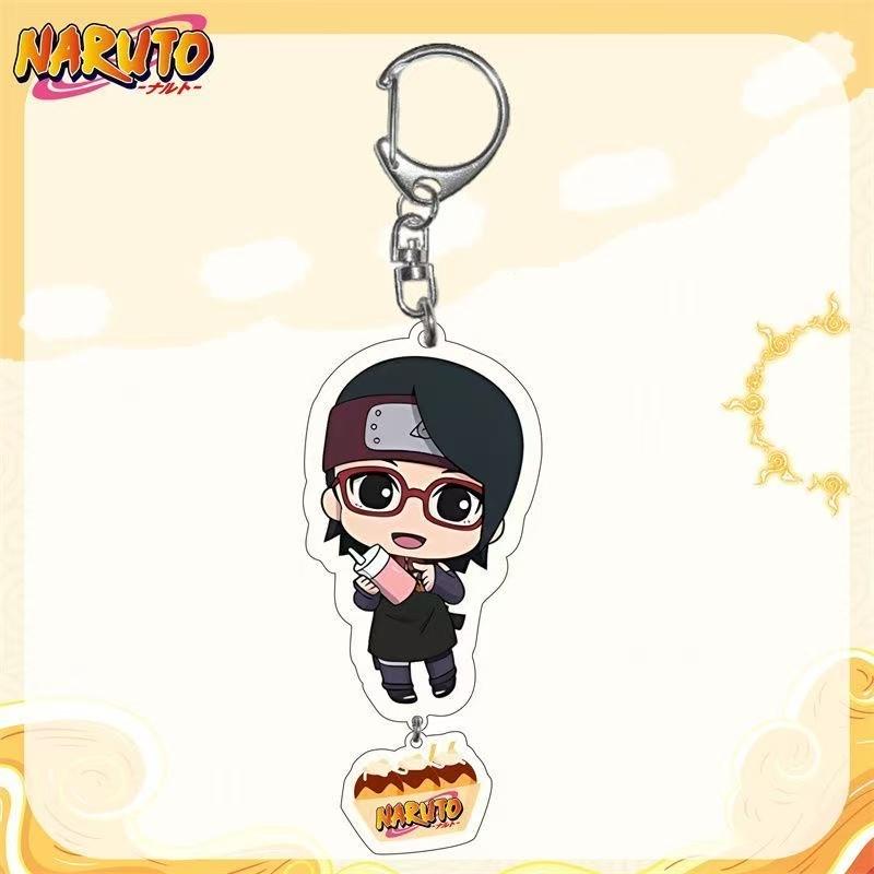Anime Naruto Acryl Schlüsselanhänger Mithelfer Uzumaki Naruto Cartoon Schlüsselanhänger