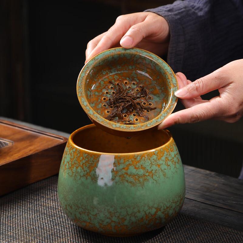 Chaxun Ceramic Tea Wash Bowl with Filter