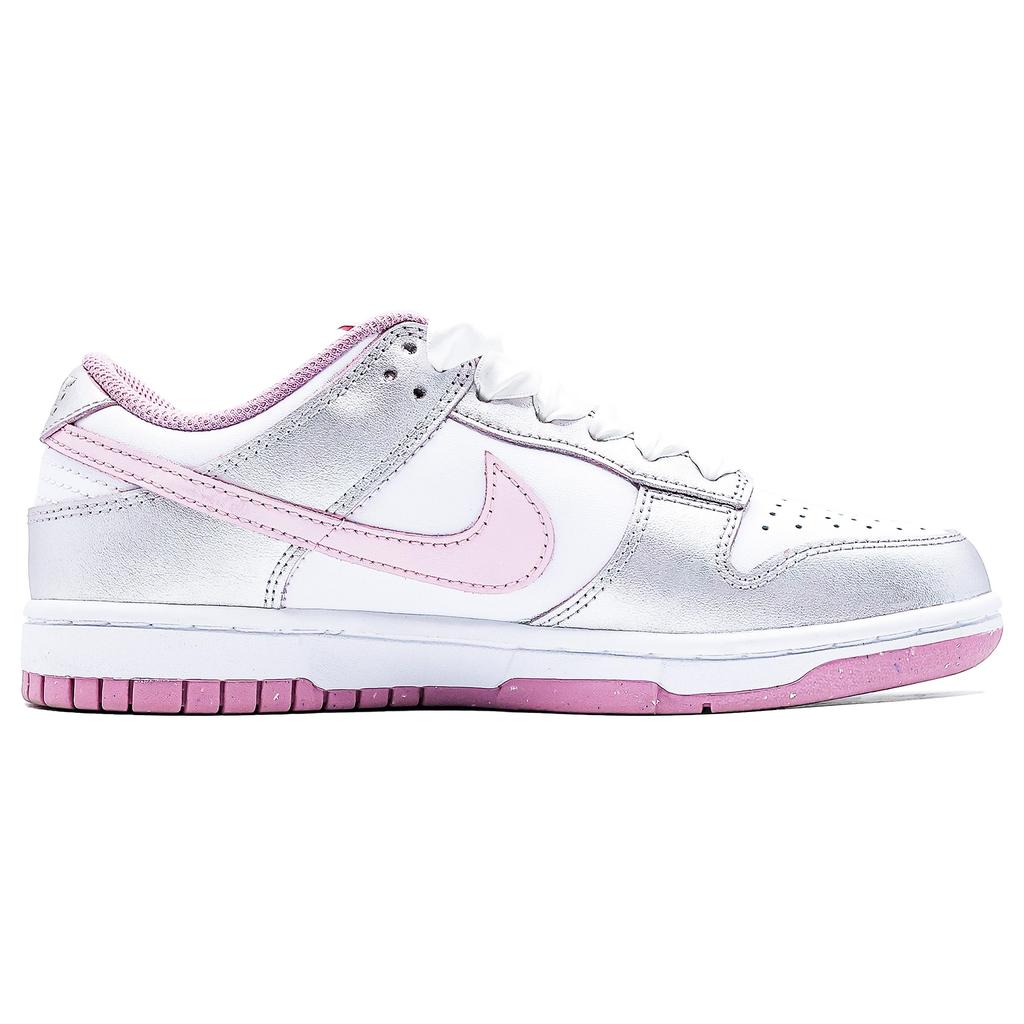 Nike Dunk Wear Resistant And Lightweight Low Top Skateboard Shoes Women's Pink Silver DD1873-112(Team1483-)