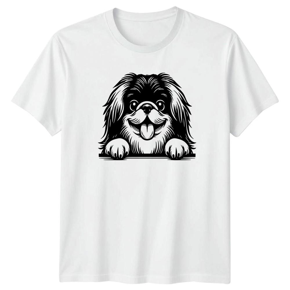 Fluffy Dog Puppy Animals Dogs Graphic Unisexs T Shirt Unisexs Tee S