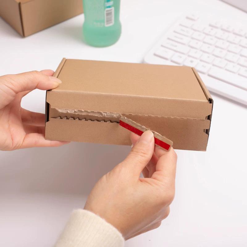 

20pcs Zipper Airplane Box Express Packaging Clothing Cosmetics Hand Tear Environmentally Friendly Carton Anti Theft Self Adhesive Transport Boxes 15*10*4cm 20pcs