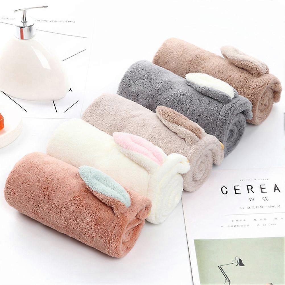 1Pc Cartoon Rabbit Ear Hair Drying Hat Hair Wrap Hat Shower Drying Hair Hat