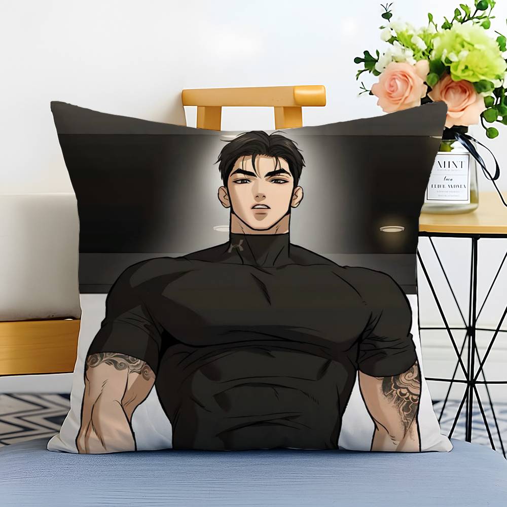 Комиксы j-Jinx BL Наволочка Антипылевой клещ Наволочка Невидимая молния Шелковистый короткий плюш Чехол для подушки дивана 12x12Inch
