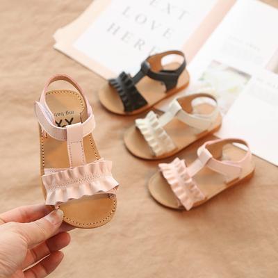 Summer Kids Children Toddler Baby Girls Beach Sandals Bow Leather Princess Shoes