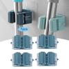 7Pcs Hanging Mop Rack Seamless Paste Clip Bathroom Hook Broom Hanger Without Punching for