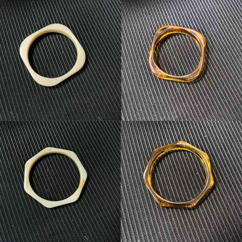 Trendy Adjustable Resin Bangle In Multiple Color Portable And Sturdy For Daily Wear