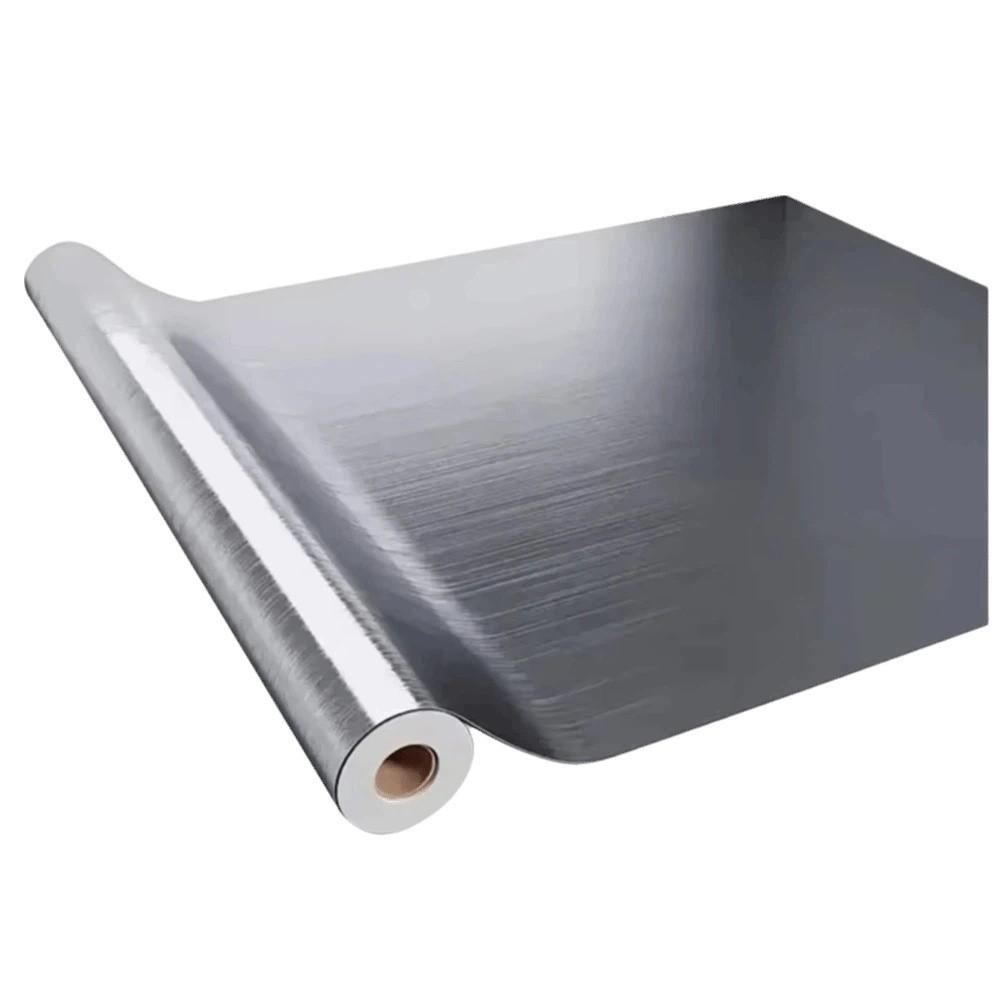 

PVC Material Vinyl Wallpaper Waterproof Removable Wallpaper Decor Film Wall Sticker Countertop 150 cm срібний