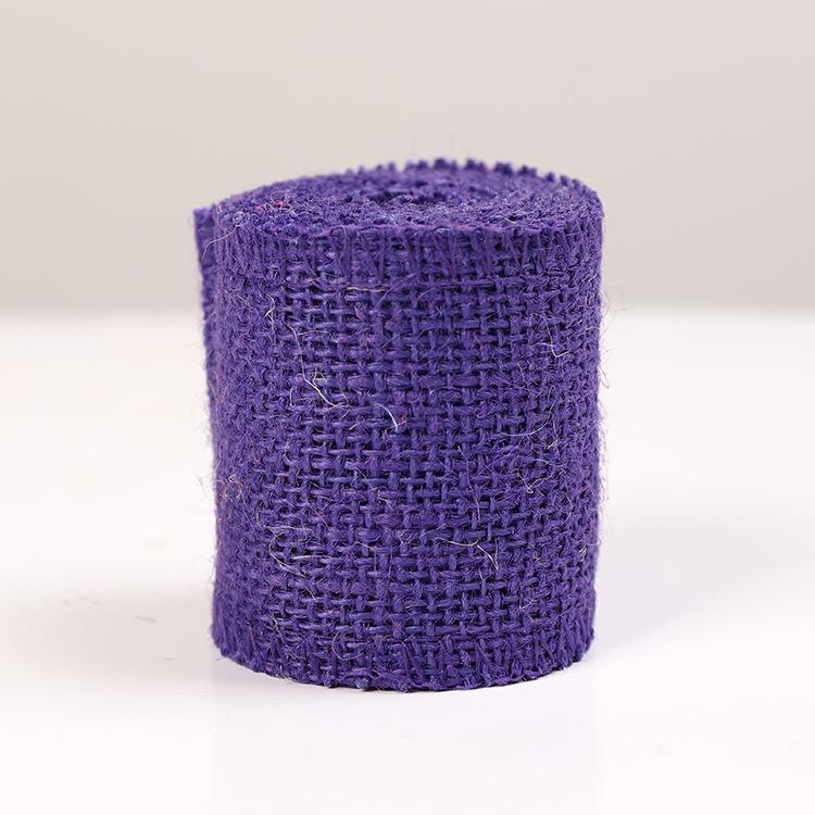 Wholesale 6.0 Width DIY Craft Supplies for Christmas Decoration - Colorful Burlap Roll and Twine Ribbon 2m