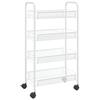VidaXL 4-Tier Kitchen Cart White 46x26x85 Cm Iron 336326