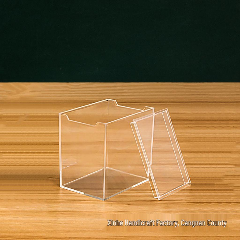 Acrylic Display Case with Lid for Dolls, Figures, and Fish Tanks