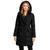 Women's Fashion Solid Color Long Sleeved Hooded Long Zipper Cotton Jacket Warm Coat Down Jacket