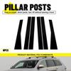 6pcs Gloss Black Pillar Posts Decal Trims Set For 2011- Jeep Grand Cherokee