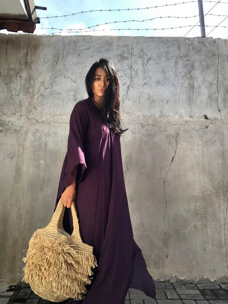 European & American Cotton Solid Color Blouse and Long Skirt Cover-Up for Beach or Swimwear.