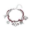 Halloween Jewelry Adjustable Necklace Pendant Bracelet with Specter Pumpkin Bat Spiders Charm Pendant for Women Party Gift