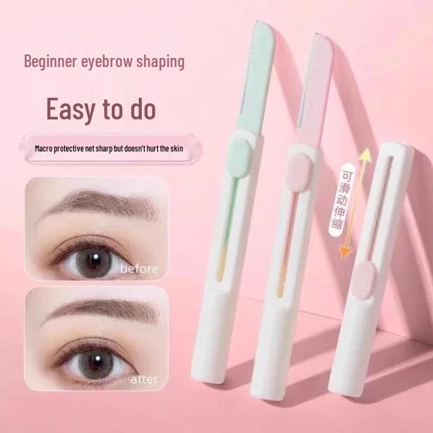 Retractable Eyebrow Trimmer for Women - Safety Blade, Anti-Scratch, Portable, Special Newbie Offer