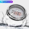 Marine Voltage Gauge Marine Volt Meter 52mm Diameter Boat Voltage Gauge LED Digital Display 316 Stainless Steel Marine Voltmeter Gauge Universal for