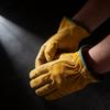 Work Gloves Cowhide Leather Gardening Mechanical Welding Safety For Industrial Use