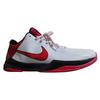 Nike Zoom Kobe 5 Comfortable Abrasion Resistant Breathable Low top Basketball Shoes Unisex White Red 386430-161
